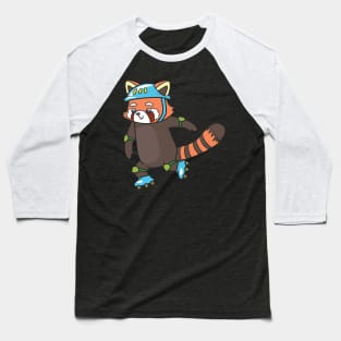 skating red panda Baseball T-Shirt